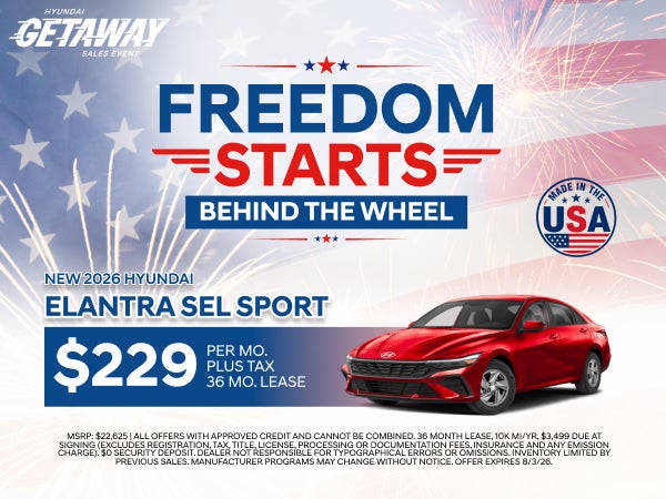 New 2026 Hyundai Elantra SEl sport